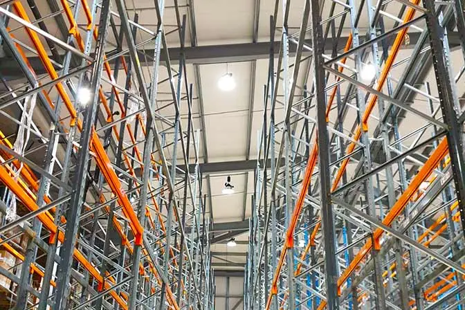 Worcester warehouse industrial lighting installation