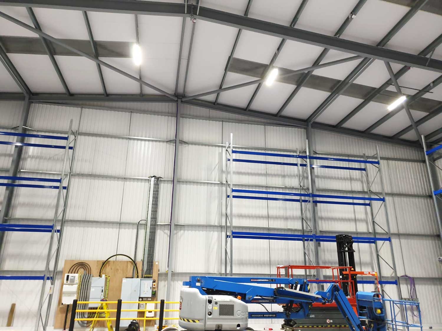 Worcester warehouse industrial lighting installation
